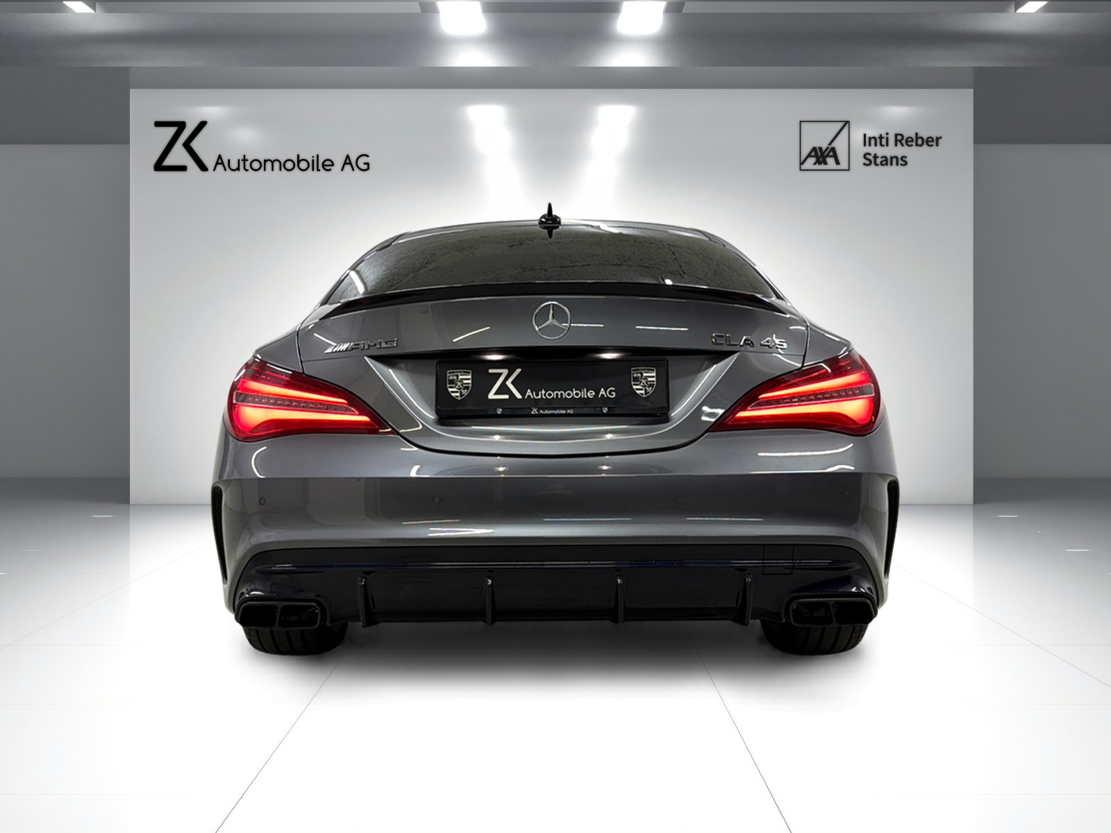 MERCEDES-BENZ CLA 45 AMG 381PS Mountaingray 4Matic Speedshift / RF-Kamera / Glasdach / H&K Sound / Night-Paket /-image-4