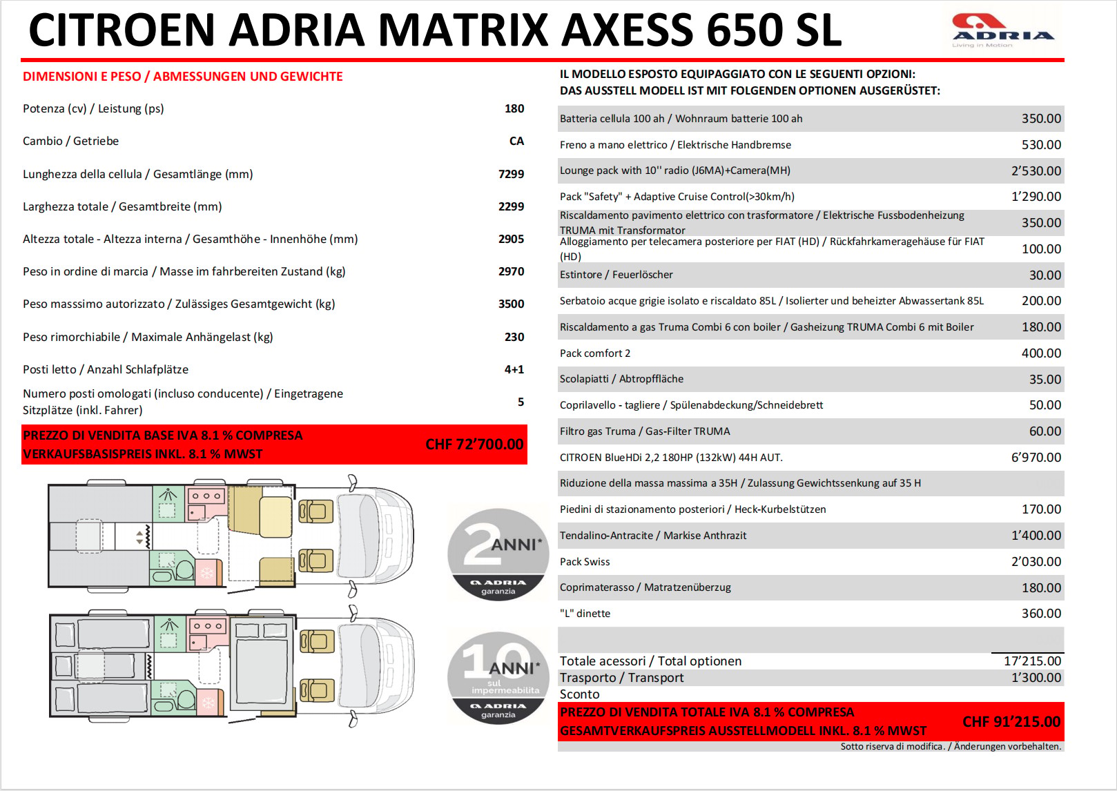 ADRIA MATRIX AXESS 650 SL-image-15