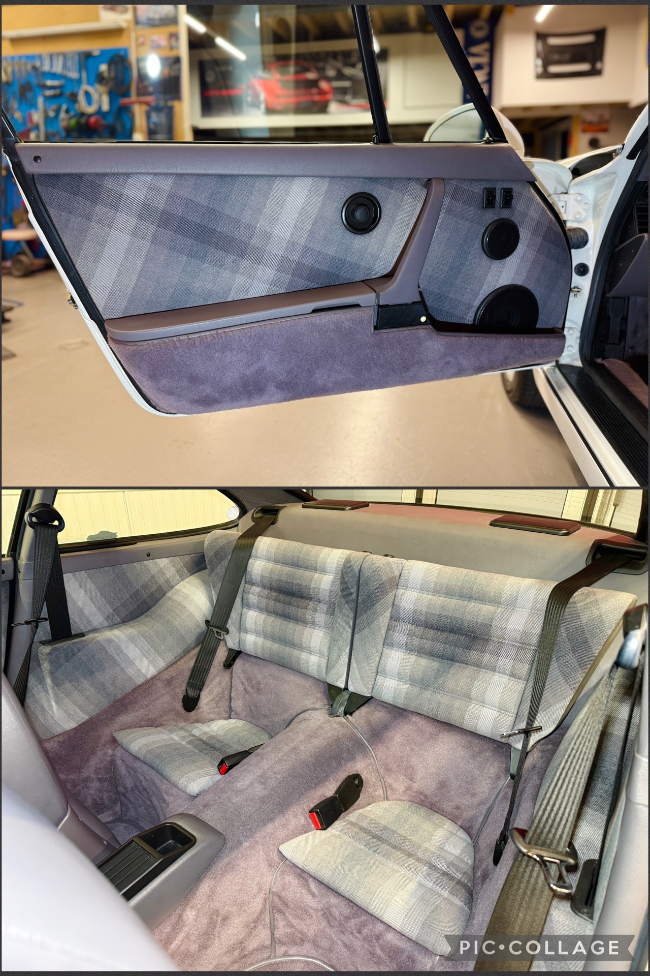 PORSCHE 911 964 Carrera 4 mit seltenem „Multicolor Cloth Grey Interieur“ Veteran-image-6