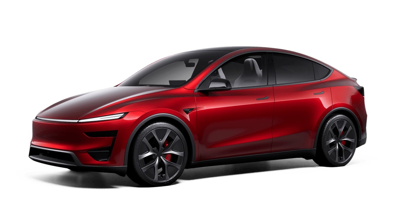 TESLA Model Y Performance AWD, Ultrared, AHK, Innenraum weiss, Made in Berlin