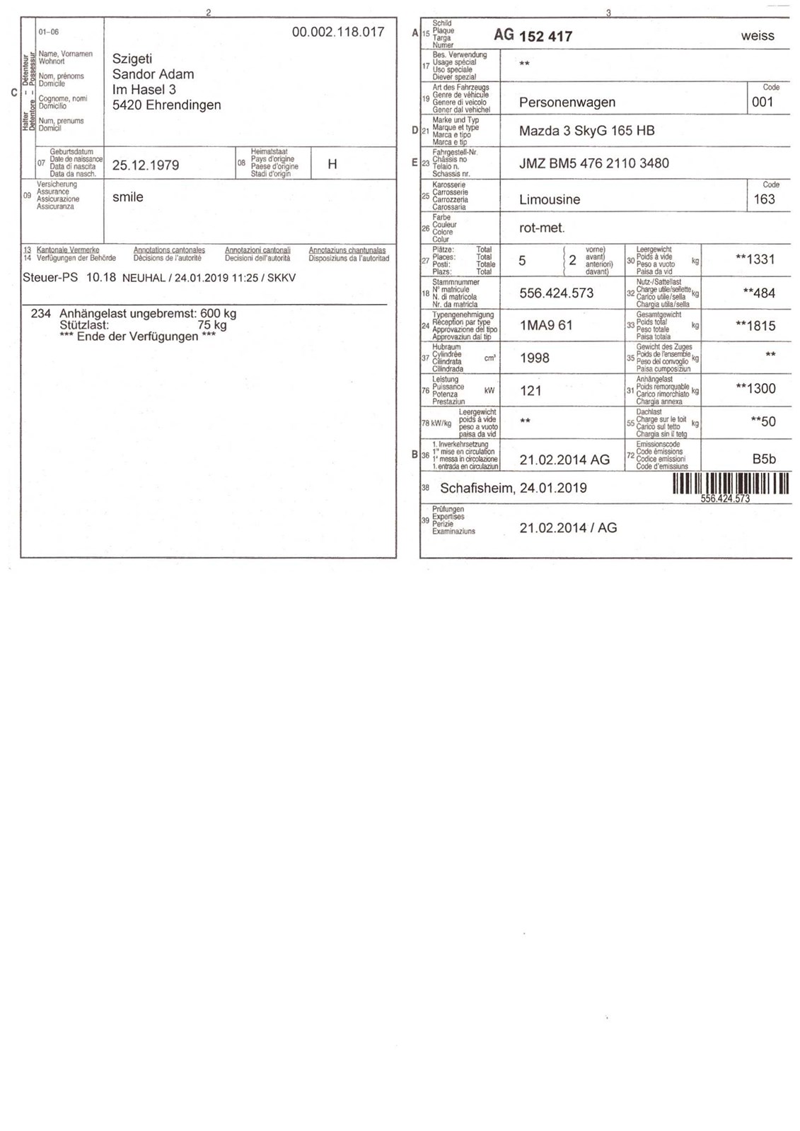 MAZDA 3 2.0 16V Revolution-image-19